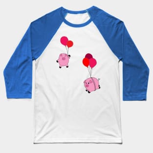 When Pigs Fly Baseball T-Shirt